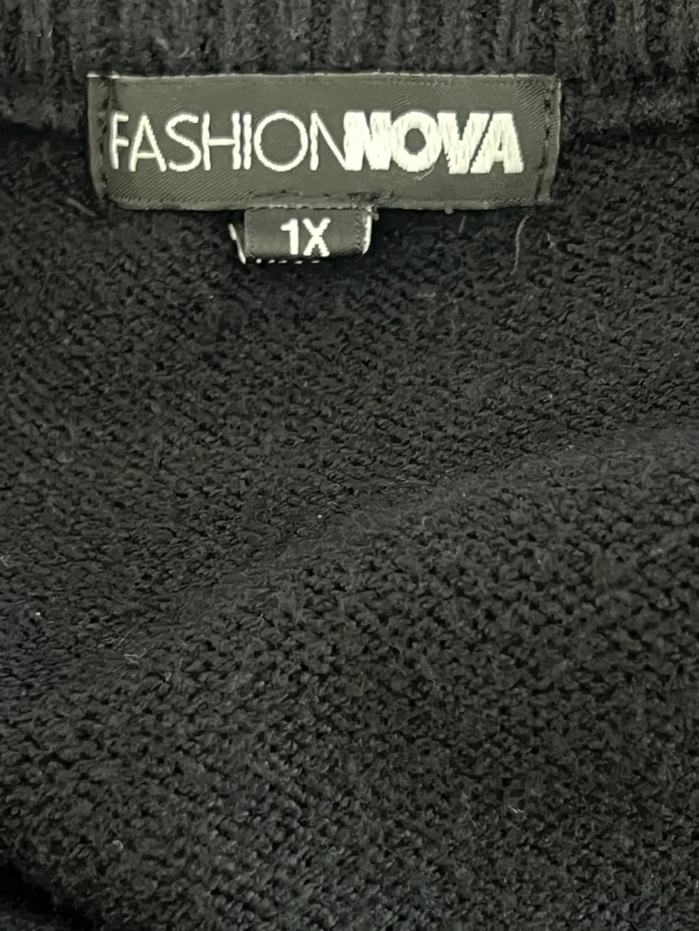 Fashion Nova J’Adore Paris Striped Sweater Black/Cream Size 1X